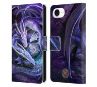 Head Case Designs Officially Licensed Anne Stokes Welcome Hatchling Mix Fantasy Art Leather Wallet Case Compatible With Apple iPhone 16e