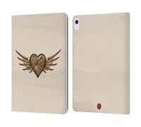 Head Case Designs Officially Licensed Anne Stokes Winged Cog Heart Steampunk Leather Wallet Case Compatible With Apple iPad Air 13 2024/2025