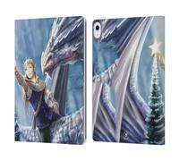 Head Case Designs Officially Licensed Anne Stokes Winter Fantasy Yule Leather Wallet Case Compatible With Apple iPad Air 13 2024/2025
