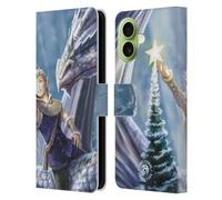 Head Case Designs Officially Licensed Anne Stokes Winter Fantasy Yule Leather Wallet Case Compatible With Apple iPhone 17