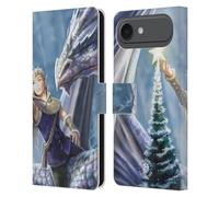 Head Case Designs Officially Licensed Anne Stokes Winter Fantasy Yule Leather Wallet Case Compatible With Apple iPhone 17 Air