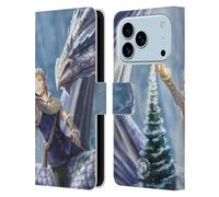 Head Case Designs Officially Licensed Anne Stokes Winter Fantasy Yule Leather Wallet Case Compatible With Apple iPhone 17 Pro