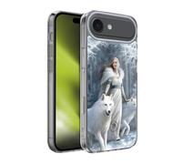 Head Case Designs Officially Licensed Anne Stokes Winter Guardians Wolves Gel Case [Military Grade Protection] Compatible With Apple iPhone 17 Air