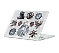 Head Case Designs Officially Licensed Anne Stokes Wolves Fantasy Art Collection Clear Glitter Crystal Armour Laptop Case compatible with MacBook Air 13.6" M2 A2681/M3 A3113/M4 A3240 2022/2024/2025