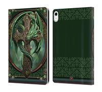 Head Case Designs Officially Licensed Anne Stokes Woodland Guardian Dragons Leather Wallet Case Compatible With Apple iPad 10.9 (2022/2025)