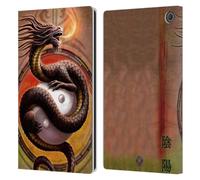 Head Case Designs Officially Licensed Anne Stokes Yin Yang Protector Dragons Leather Wallet Case Compatible With Amazon Fire Max 11 2023