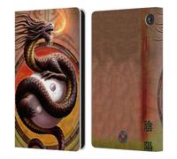 Head Case Designs Officially Licensed Anne Stokes Yin Yang Protector Dragons Leather Wallet Case Compatible With Amazon Fire 7 2022