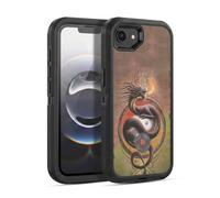 Head Case Designs Officially Licensed Anne Stokes Yin Yang Protector Dragons Ultra-Armoured Shockproof Case [Military Grade Protection] Compatible With Apple iPhone 16e / iPhone 17e