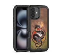Head Case Designs Officially Licensed Anne Stokes Yin Yang Protector Dragons Ultra-Armoured Shockproof Case [Military Grade Protection] Compatible With Apple iPhone 16
