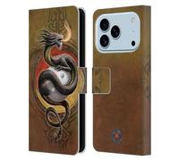 Head Case Designs Officially Licensed Anne Stokes Yin Yang Protector Guardian Dragons Leather Wallet Case Compatible With Apple iPhone 17 Pro