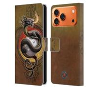 Head Case Designs Officially Licensed Anne Stokes Yin Yang Protector Guardian Dragons Leather Wallet Case Compatible With Apple iPhone 17 Pro Max
