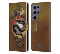 Head Case Designs Officially Licensed Anne Stokes Yin Yang Protector Guardian Dragons Leather Wallet Case Compatible with Samsung Galaxy S25 Ultra
