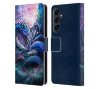 Head Case Designs Officially Licensed Anthony Christou Leviathan Dragon Fantasy Art Leather Wallet Case Compatible With Samsung Galaxy A55 5G