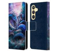 Head Case Designs Officially Licensed Anthony Christou Leviathan Dragon Fantasy Art Leather Wallet Case Compatible With Samsung Galaxy S24 5G