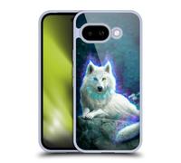 Head Case Designs Officially Licensed Anthony Christou White Wolf Fantasy Art Gel Case [Military Grade Protection] Compatible With Google Pixel 9A