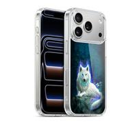 Head Case Designs Officially Licensed Anthony Christou White Wolf Fantasy Art Gel Case [Military Grade Protection] Compatible with Apple iPhone 17 Pro and Compatible with MagSafe