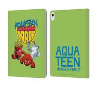Head Case Designs Officially Licensed Aqua Teen Hunger Force Group Graphics Leather Wallet Case Compatible With Apple iPad Air 13 2024/2025