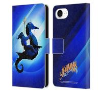 Head Case Designs Officially Licensed Aquaman And The Lost Kingdom Arthur Curry And Storm Graphics Leather Wallet Case Compatible With Apple iPhone 16e