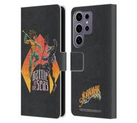 Head Case Designs Officially Licensed Aquaman and The Lost Kingdom Battle of The Seas Graphics Leather Wallet Case Compatible with Samsung Galaxy S25 Ultra