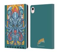 Head Case Designs Officially Licensed Aquaman And The Lost Kingdom Octopus Graphics Leather Wallet Case Compatible With Apple iPad mini (2021/2024)