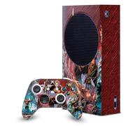 Head Case Designs Officially Licensed Aquaman DC Comics Collage Comic Book Cover Game Console Wrap and Game Controller Skin Bundle Compatible With Xbox Series S