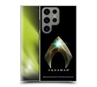 Head Case Designs Officially Licensed Aquaman Movie Main Black Logo Hard Back Case Compatible With Samsung Galaxy S24 Ultra 5G