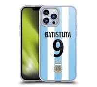 Head Case Designs Officially Licensed Argentina National Football Team Gabriel Batistuta 2024/25 Player Home Kit 2nd Group Gel Case [Military Grade Protection] Compatible With Apple iPhone 13 Pro Max