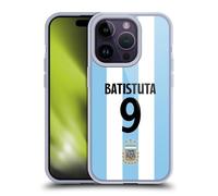 Head Case Designs Officially Licensed Argentina National Football Team Gabriel Batistuta 2024/25 Player Home Kit 2nd Group Gel Case [Military Grade Protection] Compatible With Apple iPhone 14 Pro