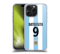 Head Case Designs Officially Licensed Argentina National Football Team Gabriel Batistuta 2024/25 Player Home Kit 2nd Group Gel Case [Military Grade Protection] Compatible With Apple iPhone 15 Pro Max
