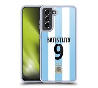 Head Case Designs Officially Licensed Argentina National Football Team Gabriel Batistuta 2024/25 Player Home Kit 2nd Group Gel Case [Military Grade Protection] Compatible With Samsung Galaxy S21 FE 5G