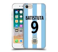 Head Case Designs Officially Licensed Argentina National Football Team Gabriel Batistuta 2024/25 Player Home Kit 2nd Group Gel Case [Military Grade] Compatible With Apple iPhone 7/8 / SE 2020 & 2022