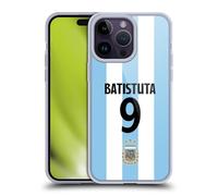 Head Case Designs Officially Licensed Argentina National Football Team Gabriel Batistuta 2024/25 Player Home Kit 2nd Group Gel Case [Military Grade Protection] Compatible With Apple iPhone 14 Pro Max