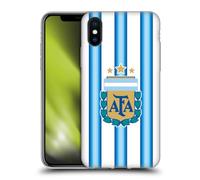 Head Case Designs Officially Licensed Argentina National Football Team Home 2026 Crest Kit Gel Case [Military Grade Protection] Compatible with Apple iPhone X/iPhone XS and Compatible with MagSafe