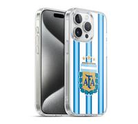 Head Case Designs Officially Licensed Argentina National Football Team Home 2026 Crest Kit Gel Case [Military Grade Protection] Compatible with Apple iPhone 15 Pro and Compatible with MagSafe