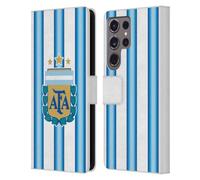 Head Case Designs Officially Licensed Argentina National Football Team Home 2026 Crest Kit Leather Wallet Case Compatible With Samsung Galaxy S24 Ultra 5G