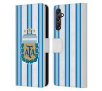 Head Case Designs Officially Licensed Argentina National Football Team Home 2026 Crest Kit Leather Wallet Case Compatible With Samsung Galaxy A24 4G / M34 5G