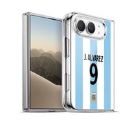 Head Case Designs Officially Licensed Argentina National Football Team Julián Álvarez 2024/25 Player Home Kit 1st Group Gel Case Compatible with Apple iPhone Duo & Compatible with MagSafe