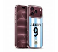 Head Case Designs Officially Licensed Argentina National Football Team Julián Álvarez 2024/25 Player Home Kit 1st Group Gel Case [Military Grade Protection] Compatible With Apple iPhone 18 Pro Max