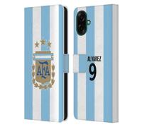Head Case Designs Officially Licensed Argentina National Football Team Julián Álvarez 2024/25 Player Home Kit 1st Group Leather Wallet Case Compatible With Samsung Galaxy A07