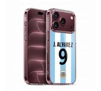 Head Case Designs Officially Licensed Argentina National Football Team Julián Álvarez 2024/25 Player Home Kit 1st Group Gel Case [Military Grade Protection] Compatible With Apple iPhone 18 Pro
