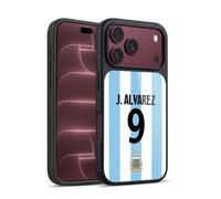 Head Case Designs Officially Licensed Argentina National Football Team Julián Álvarez 2024/25 Player Home Kit 1st Group Gel Armour Case [Military Grade Protection] Compatible With Apple iPhone 18 Pro
