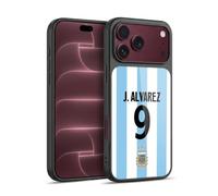 Head Case Designs Officially Licensed Argentina National Football Team Julián Álvarez 2024/25 Player Home Kit 1st Group Gel Armour Case [Military Grade] Compatible With Apple iPhone 18 Pro Max