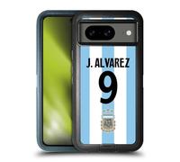Head Case Designs Officially Licensed Argentina National Football Team Julián Álvarez 2024/25 Player Home Kit 1st Group Ultra-Armoured Shockproof Case [Military Grade] Compatible With Google Pixel 8