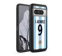 Head Case Designs Officially Licensed Argentina National Football Team Julián Álvarez 2024/25 Player Home Kit 1st Group Ultra-Armoured Shockproof Case Compatible With Google Pixel 8 Pro