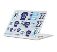 Head Case Designs Officially Licensed Argentina National Football Team Julián Álvarez Player Kit Clear Glitter Laptop Case compatible with MacBook Air 13.6" M2 A2681/M3 A3113/M4 A3240 2022/2024/2025