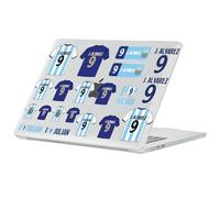 Head Case Designs Officially Licensed Argentina National Football Team Lautaro Martínez Player Kit Clear Glitter Laptop Case compatible with MacBook Air 13.6" M2 A2681/M3 A3113/M4 A3240 2022/2024/2025
