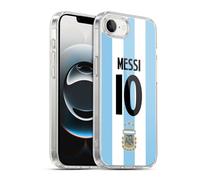 Head Case Designs Officially Licensed Argentina National Football Team Lionel Messi 2024/25 Player Home Kit 1st Group Gel Case Compatible with Apple iPhone 16e / iPhone 17e & Compatible with MagSafe