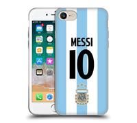 Head Case Designs Officially Licensed Argentina National Football Team Lionel Messi 2024/25 Player Home Kit 1st Group Gel Case [Military Grade] Compatible With Apple iPhone 7/8 / SE 2020 & 2022