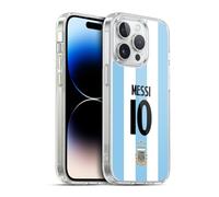 Head Case Designs Officially Licensed Argentina National Football Team Lionel Messi 2024/25 Player Home Kit 1st Group Gel Case Compatible with Apple iPhone 13 Pro and Compatible with MagSafe