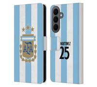 Head Case Designs Officially Licensed Argentina National Football Team Lisandro Martínez 2024/25 Player Home Kit 1st Group Leather Wallet Case Compatible With Samsung Galaxy S26 Plus